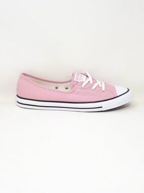 Converse Chuck Taylor All Star Ballet Lace Slip On Pink Shoe Sneaker Womens NEW
